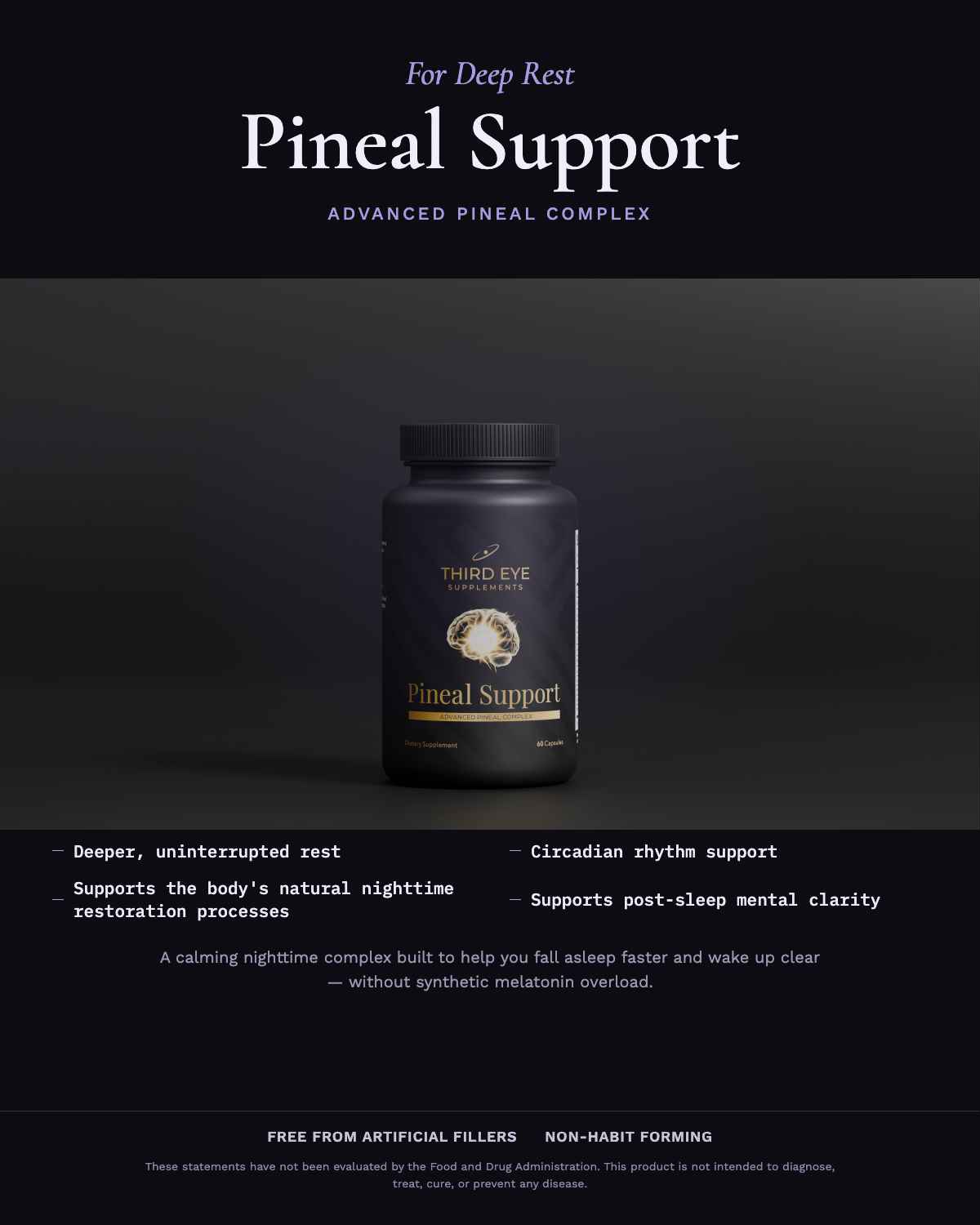Pineal Support  - Advanced Pineal Complex - Sleep and Dream Enhancement